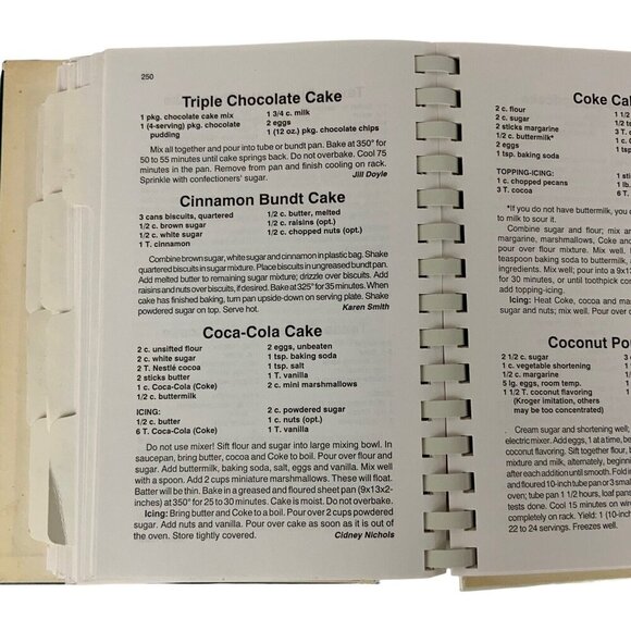 Harvest Gifts 1995 Spiral Bound Cookbook Saint Ann Catholic Church Coppell Texas - Picture 14 of 16